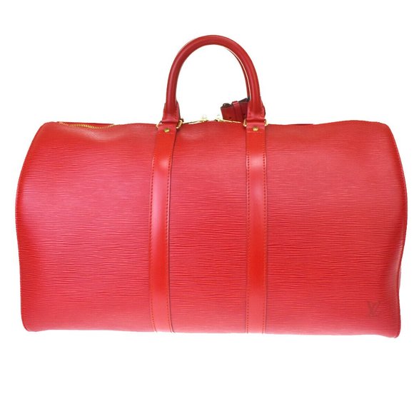 Keepall 45 Epi Leather Red Hand Bag - Picture 3 of 9